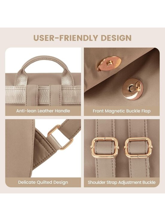 Chic Mini Backpack Purse for Women | Cute Daypack with Anti-Theft Pocket for main image 6